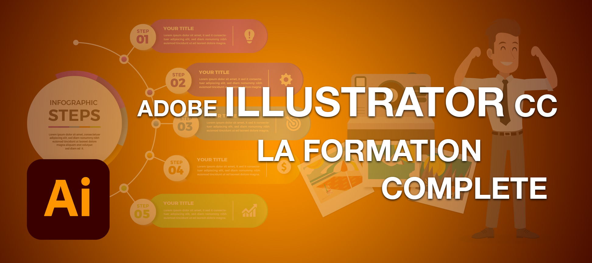 Adobe Illustrator CC la formation complète en vidéo