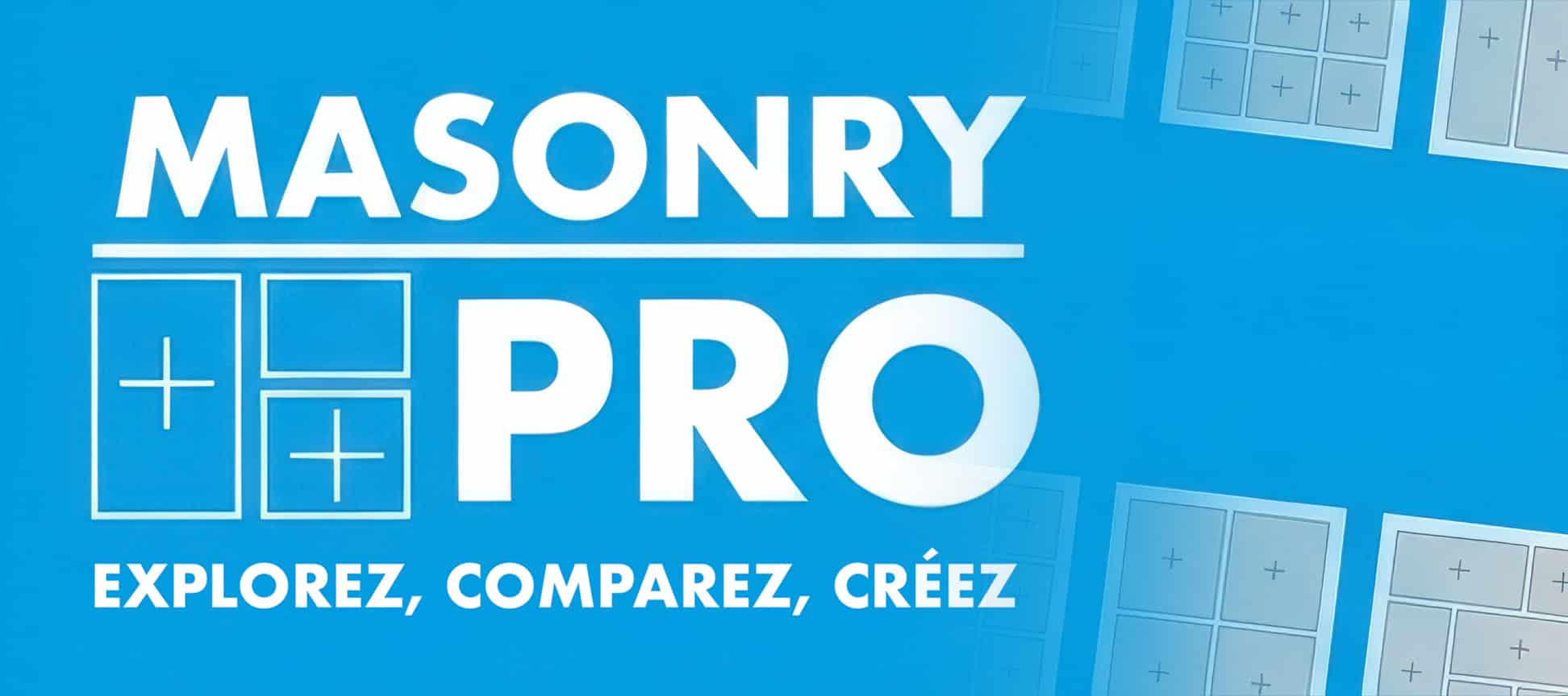 Logo de Masonry PRO concevoir des grilles et variantes de pages